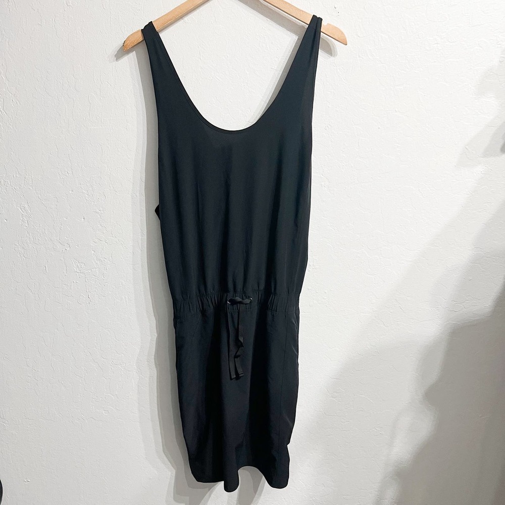 Patagonia Fleetwith Dress Cross-Back Tank Pockets Drawstring XL Black Active